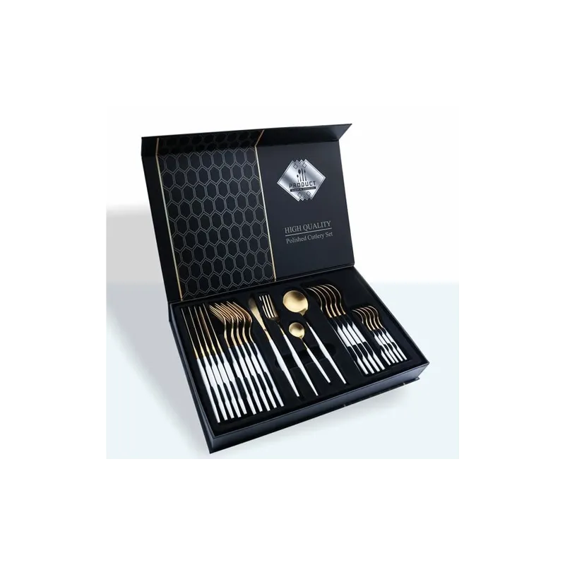 Set 24 de tacamuri, 6 persoane, otel inoxidabil