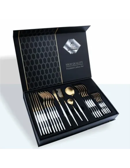 Set 24 de tacamuri, 6 persoane, otel inoxidabil