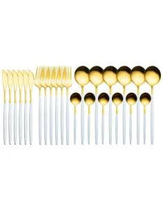 Set 24 de tacamuri, 6 persoane, otel inoxidabil 2