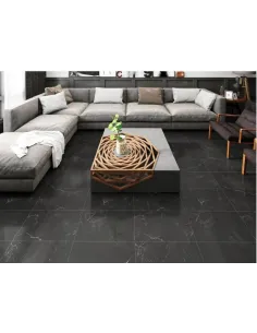 Set 10 placi autoadezive pentru pardoseala marmura neagra 2
