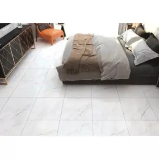 Set 10 placi autoadezive pentru pardoseala marmura alba 60x60 2