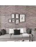 Tapet 3D caramida mov deschis, 77 x 70 cm, auto-adeziv pentru