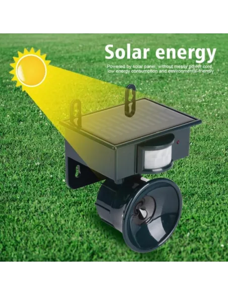 Pest repeller solar cu ultrasunete pentru dăunători, animale