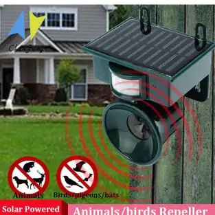 Pest repeller solar cu ultrasunete pentru dăunători, animale