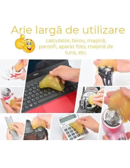 Gel elastic pentru indepartarea murdariei si a prafului din