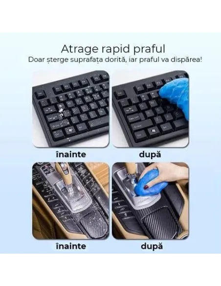 Gel elastic pentru indepartarea murdariei si a prafului din