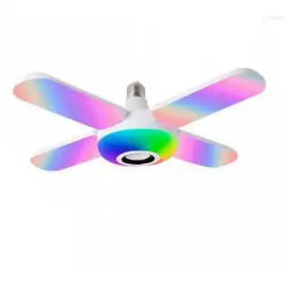 Lampa muzicala Bluetooth cu ventilator si telecomanda red-mag.ro 2