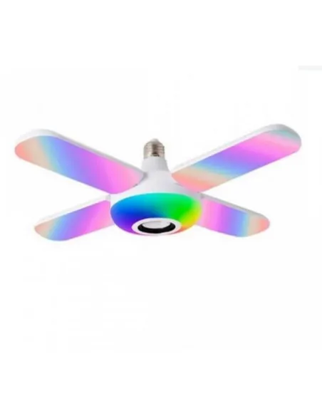 Lampa muzicala Bluetooth cu ventilator si telecomanda red-mag.ro