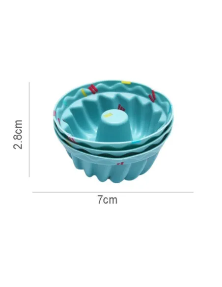 Set 18 forme de silicon pentru copt prajituri red-mag.ro