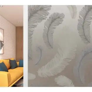 Folie autoadeziva geam, model pene, 45 x 500 cm red-mag.ro