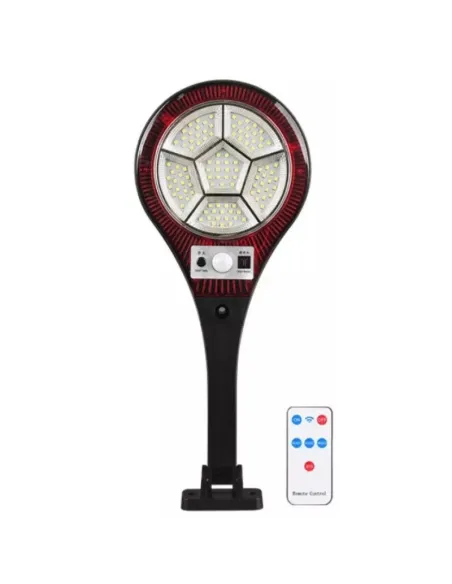 Lampa solara 8023C cu telecomanda 107 LED 20W red-mag.ro