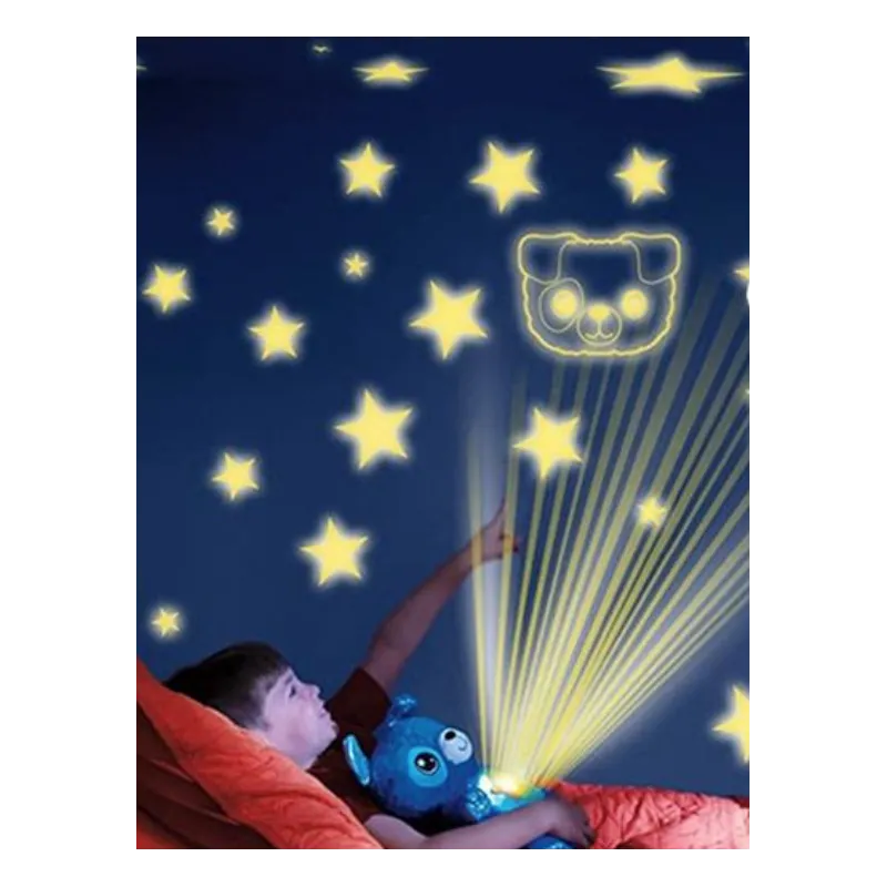 Jucarie Star Belly cu proiectie de stele tip lampa de veghe