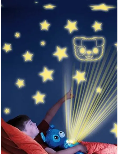 Jucarie Star Belly cu proiectie de stele tip lampa de veghe