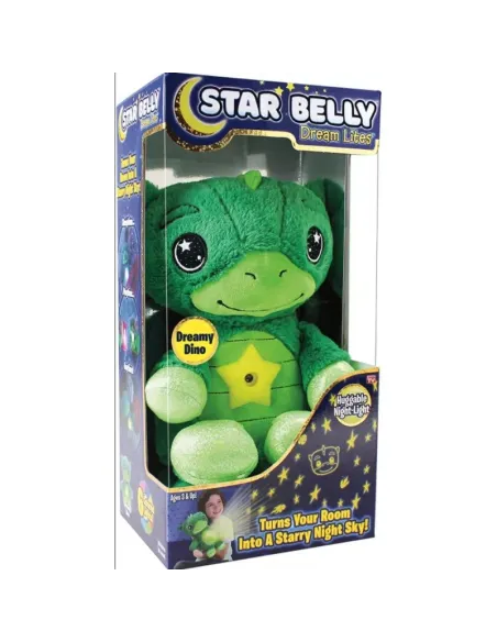 Jucarie Star Belly cu proiectie de stele tip lampa de veghe