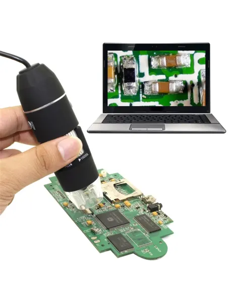 Microscop digital portabil 500X, USB, foto-video, 8 LED-uri