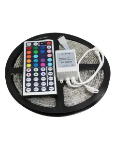 Set 2 Benzi LED RGB multicolore cu telecomanda 10 metri 2