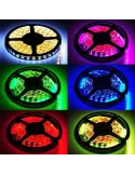 Set 2 Benzi LED RGB multicolore cu telecomanda 10 metri