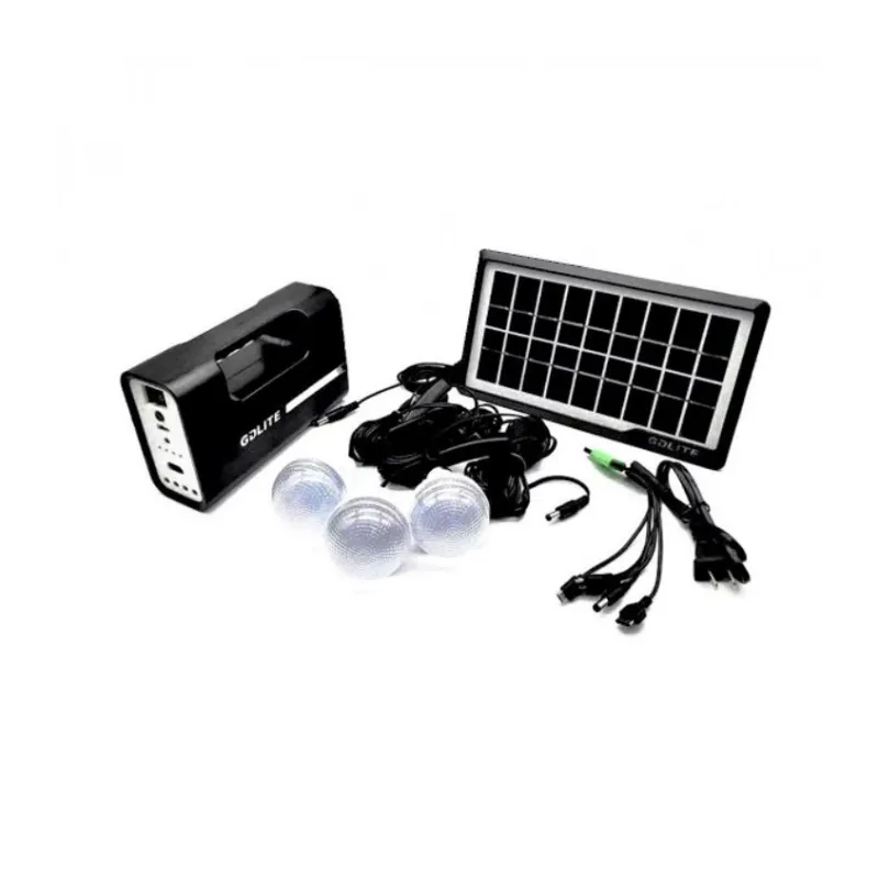 Kit lanterna cu panou solar, 3 becuri LED SMD, GDLITE-1