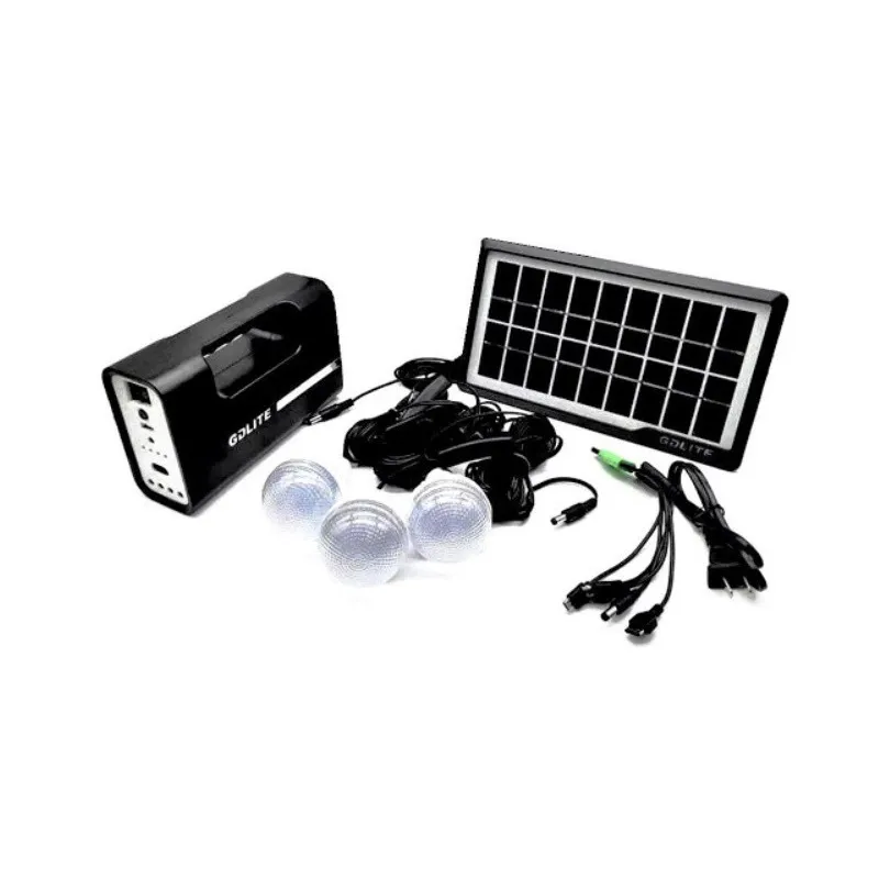 Kit lanterna cu panou solar, 3 becuri LED SMD, GDLITE-1