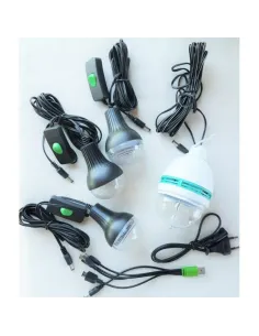 Kit solar GD-Lite 1000A dotat cu dispozitive USB cu 4 becuri 2