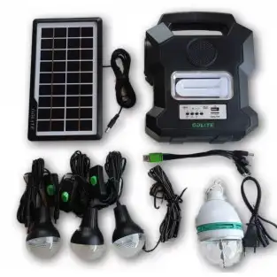 Kit solar GD-Lite 1000A dotat cu dispozitive USB cu 4 becuri