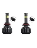 Set 2 Becuri auto X9 H11 LED red-mag.ro