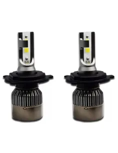 Set 2 becuri LED auto R6 H4 80W - 4000Lm 6000k red-mag.ro