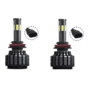 Set 2 becuri LED auto R6 H4 80W - 4000Lm 6000k red-mag.ro 2