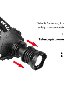 Lanternă de cap MMC T28 LED P90 cu Zoom 3000W red-mag.ro 2