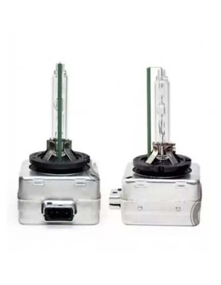 Set 2 becuri Xenon D3S White auto pentru far, suport plastic