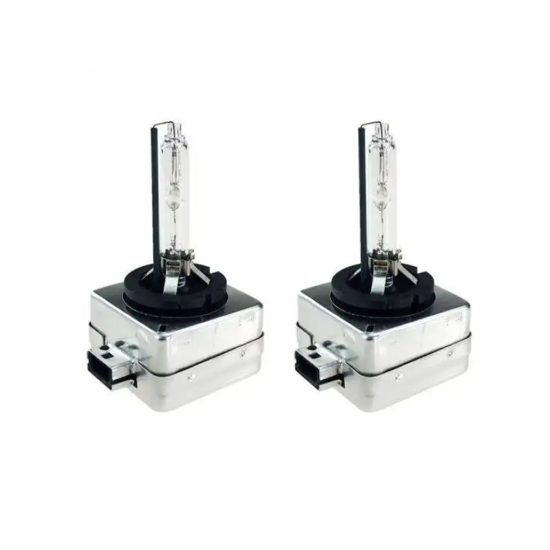 Set 2 becuri Xenon D3S White auto pentru far, suport plastic