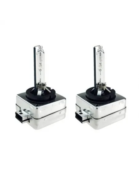 Set 2 becuri Xenon D3S White auto pentru far, suport plastic