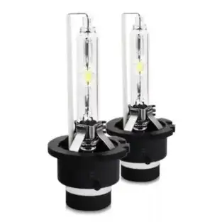 Set 2 becuri Xenon D4S White auto pentru far, suport plastic