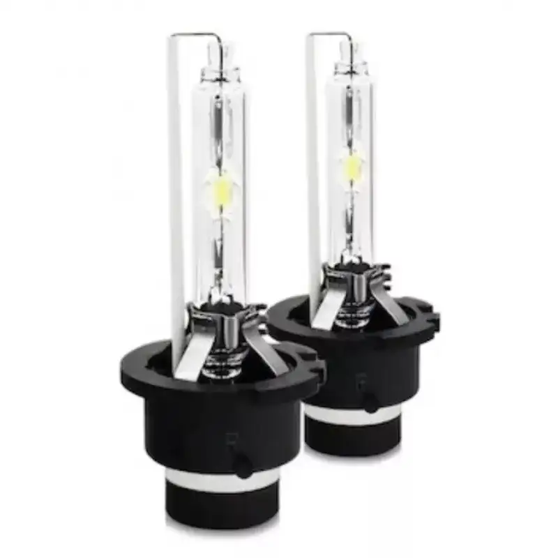 Set 2 becuri Xenon D4S White auto pentru far, suport plastic