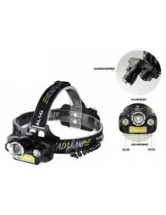 Lanterna de CAP cu zoom T44, LED Q5, COB, T6 red-mag.ro