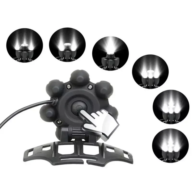 Lanterna De Cap Cu 8 LED Si 6 Faze Lumina BL-T85-8 red-mag.ro