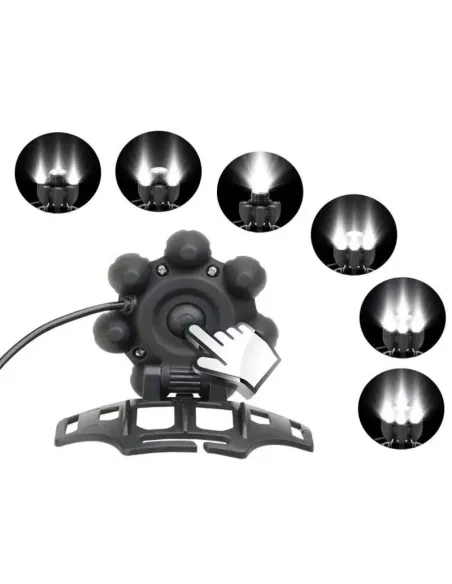 Lanterna De Cap Cu 8 LED Si 6 Faze Lumina BL-T85-8 red-mag.ro