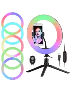 Lampa Ring Light Circulara Led RGB 18" red-mag.ro