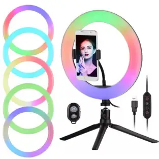 Lampa Ring Light Circulara Led RGB 18" red-mag.ro