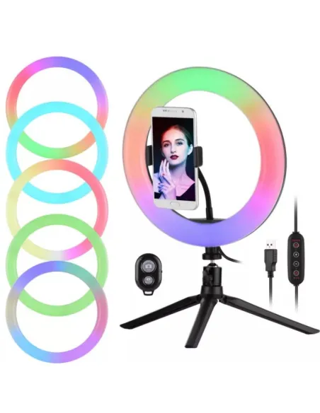 Lampa Ring Light Circulara Led RGB 18" red-mag.ro