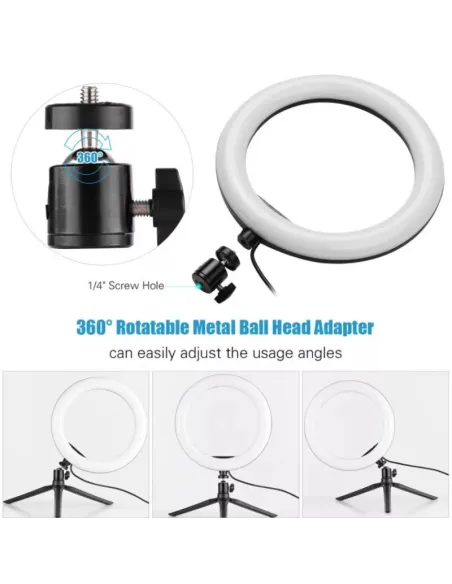 Lampa Ring Light Circulara Led RGB 18" red-mag.ro