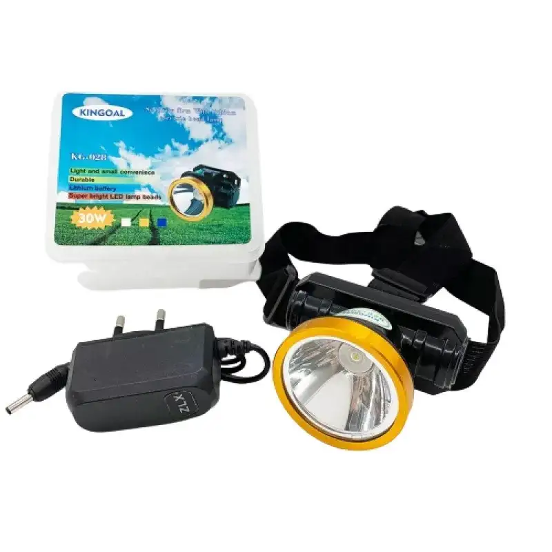 Lanterna de Cap KINGOAL 028 30W cu Acumulator red-mag.ro