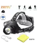 Lanternă LED de cap cu Zoom, P70 red-mag.ro