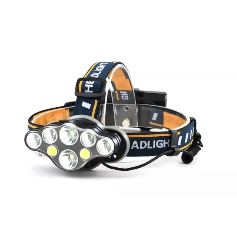 Lanterna de CAP 8 LED cu lumina alba si lumina rosie pentru