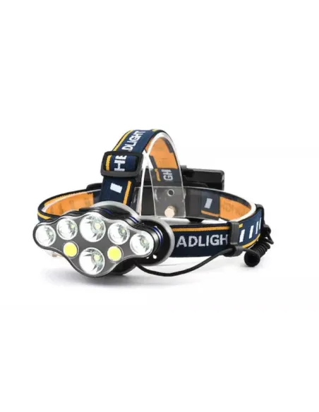 Lanterna de CAP 8 LED cu lumina alba si lumina rosie pentru