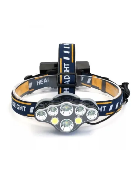 Lanterna de CAP 8 LED cu lumina alba si lumina rosie pentru