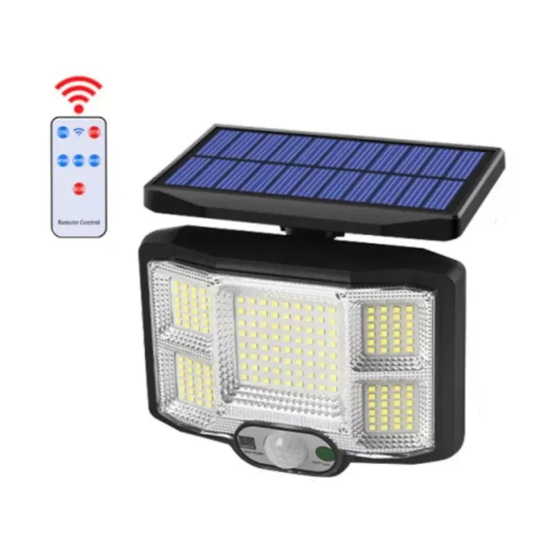 Lampa Solara JD-2168 cu 5 CASETE si 168 LED red-mag.ro