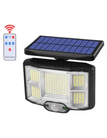 Lampa Solara JD-2168 cu 5 CASETE si 168 LED red-mag.ro
