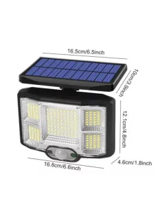 Lampa Solara JD-2168 cu 5 CASETE si 168 LED red-mag.ro