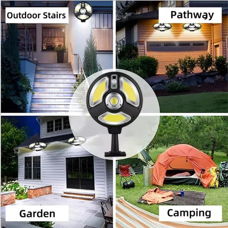 Lampa Solara Rotunda 150LED 1288A COB 3 Moduri Iluminare +